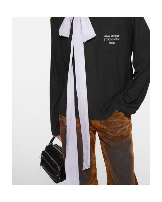 Acne Black Camero Kit Crossbody Bag for men