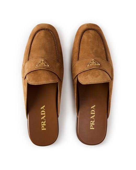 Prada Brown Simple Casual Flat Shoes