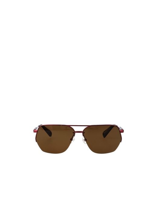 Jacquemus Brown Pilot-Frame Sunglasses for men