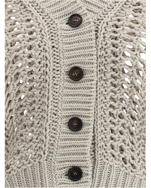 Brunello Cucinelli Brown Cardigan