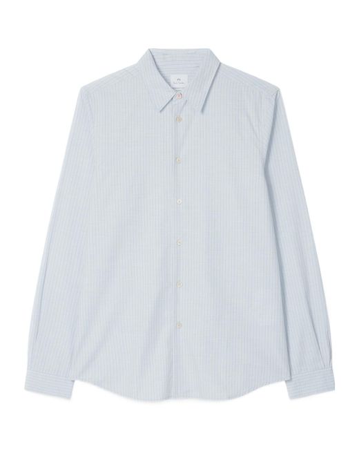 Paul Smith White Striped Shirt for men