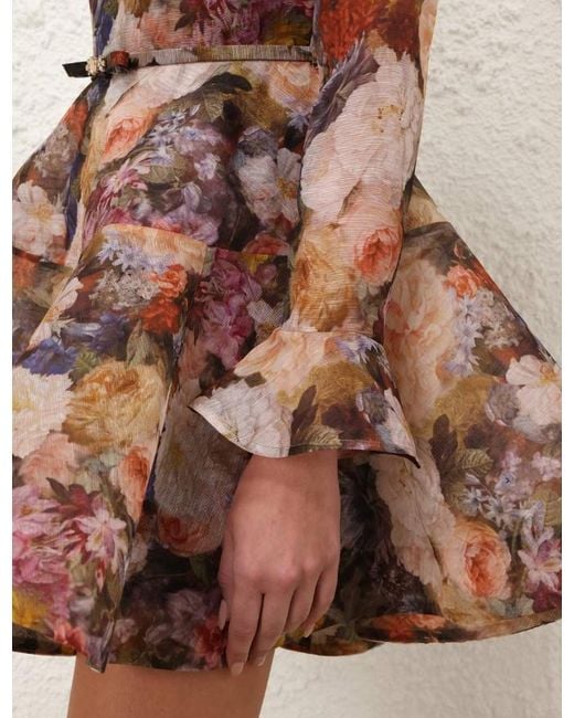 Zimmermann Brown Alchemy Long Sleeved Dress