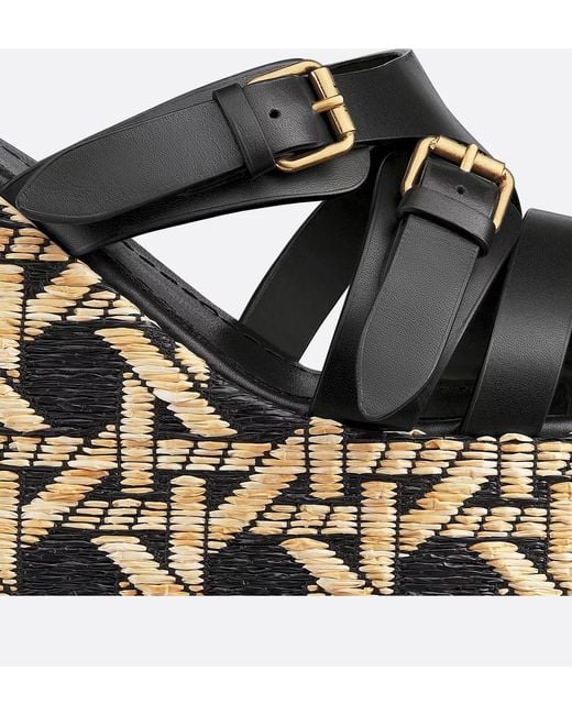 Dior Black L'Amazone Wedge Slide