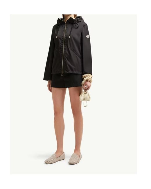 Moncler Black Cassiopea Hooded Jacket