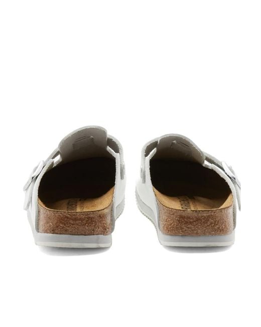 Birkenstock White Logo Muller Shoes