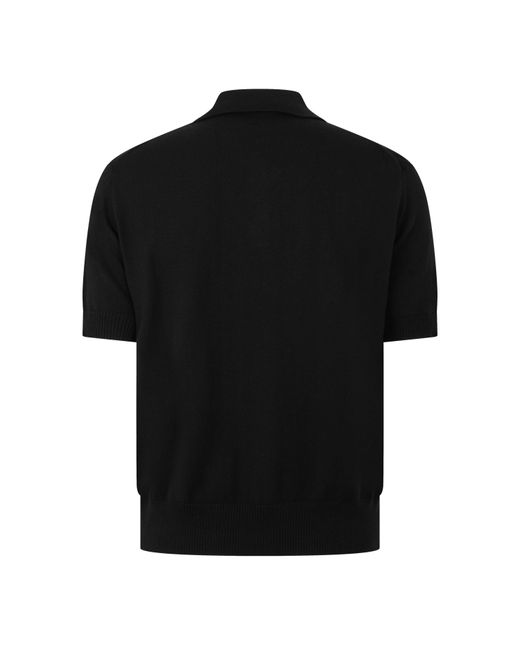 Vivienne Westwood Black Solid Short-Sleeve Polo Shirt for men
