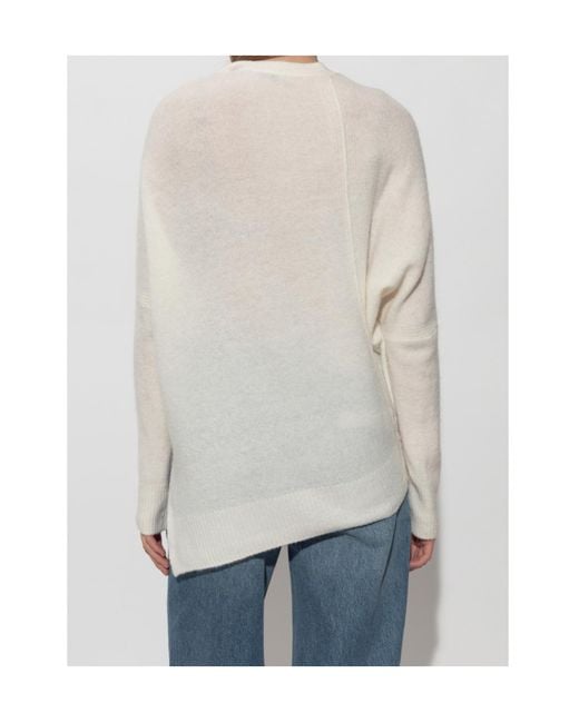 AllSaints White Lock Crew Neck Sweater