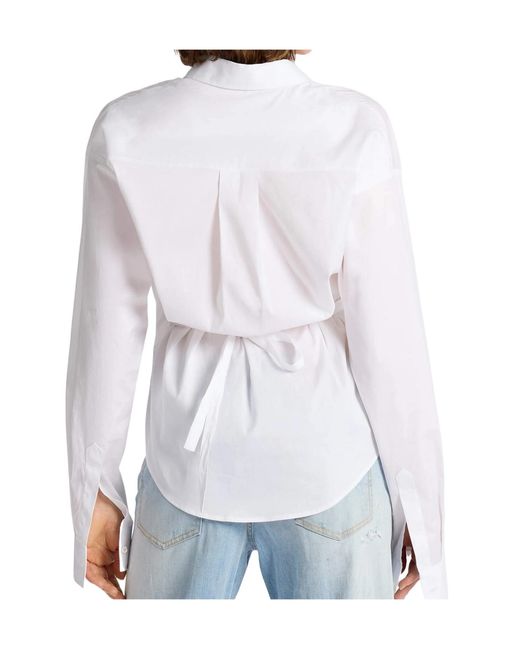 DSquared² White Wrap Shirt