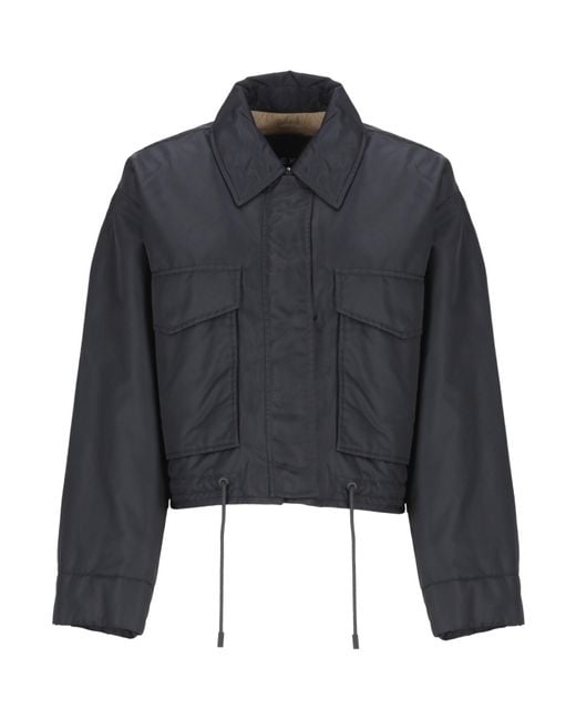 Weekend by Maxmara Blue Reversible Short Bomber Jacket
