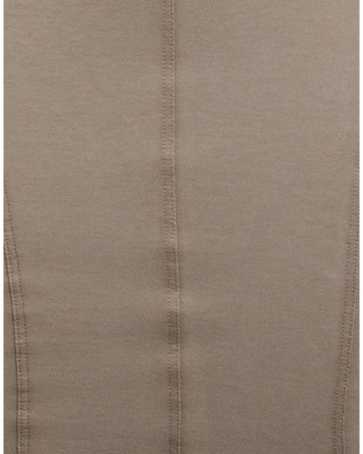 Rick Owens Brown Solid-Color Flared Skirt