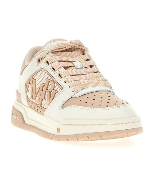 Amiri Natural Low Lace-Up Sneakers