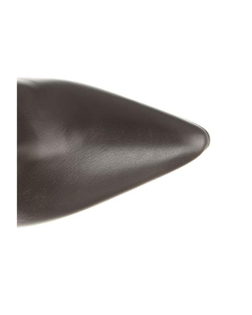 MM6 by Maison Martin Margiela Black Slip-On Knee-High Boots