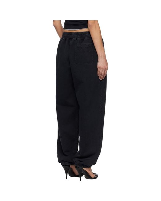 Vetements Blue Logo Printed Elasticated-Waist Sweatpants