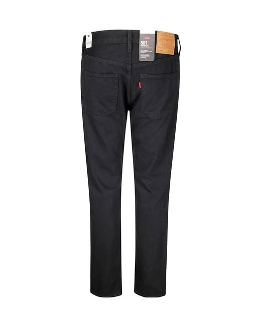 Levi's Blue 501 Logo Patch Straight Leg Jeans for men
