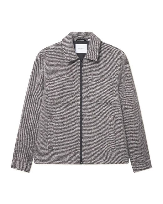 Les Deux Gray Zip-Front Jacket for men