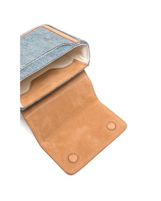 Amiri Blue Micro Ma-Plaque Denim Tote Bag
