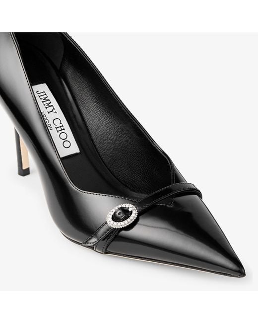 Jimmy Choo Black Keari 85 Pointed-Toe High Heels