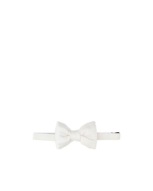 Tom Ford White Satin Bow Tie for men