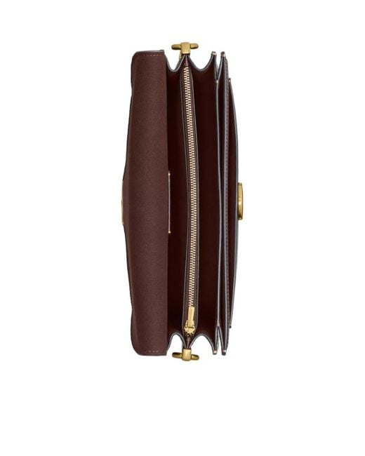 COACH Brown Signature Hardware Shoulder Bag