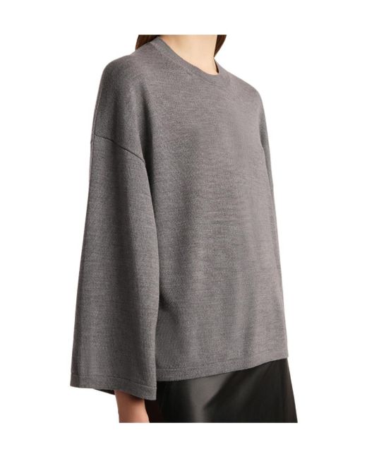Khaite Gray Darcy Top