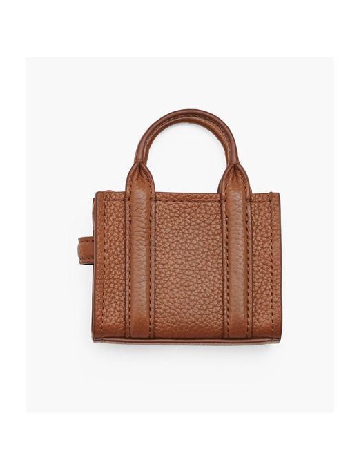 Marc Jacobs Brown The Nano Tote Bag Charm
