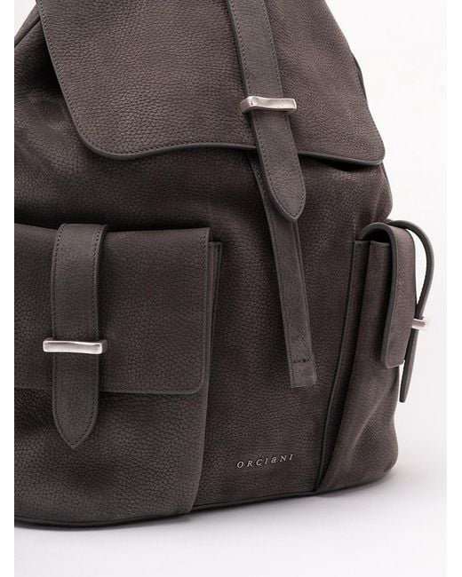 Orciani Gray Nabucco Backpack for men