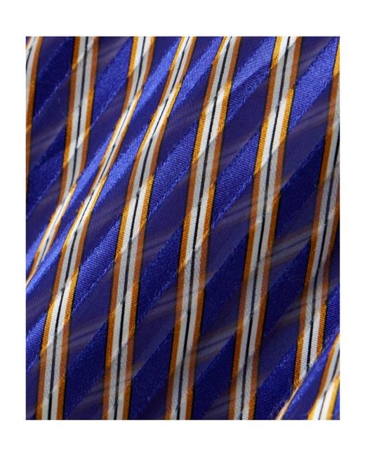 Dries Van Noten Purple Devoure Diagonal Stripe Chai Shirt