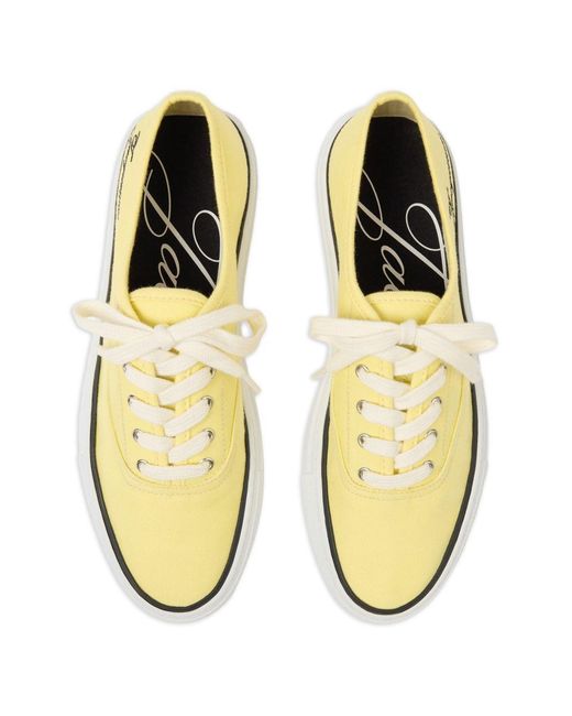 Jacquemus Yellow The Féfé Low-Top Sneakers for men