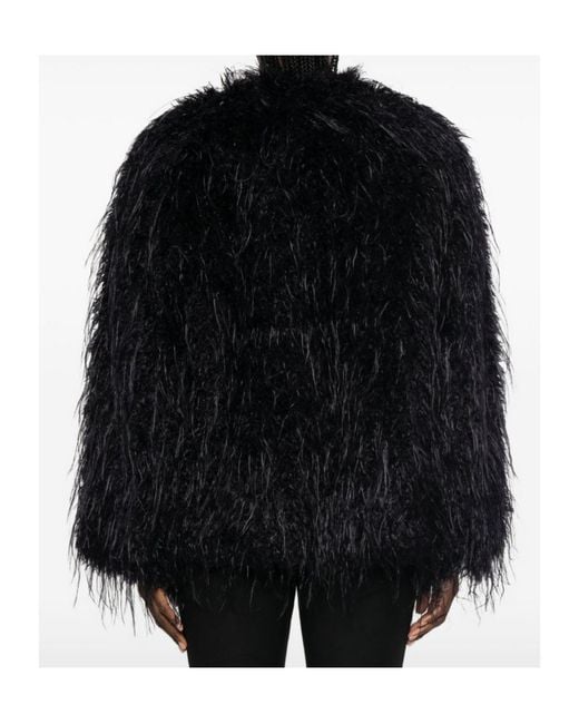 Forte_forte Black Feather-Embellished Jacket