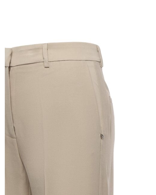 Ottod'Ame Natural Ottod'Ame High-Waist Straight-Leg Pants