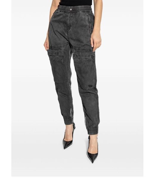 DIESEL Gray P-Ride-Q3 Trousers