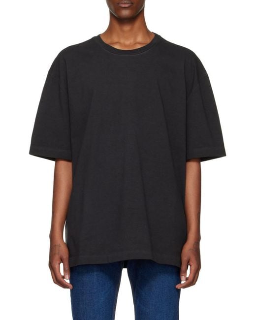 Maison Margiela Blue Four-Stitch Oversized T-Shirt for men