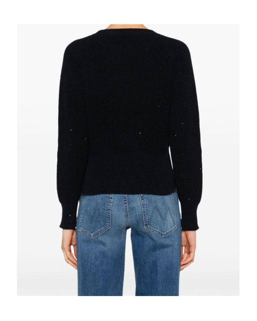 Fabiana Filippi Black Sequin-Embellished Sweater