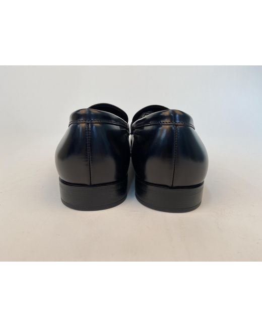 Giorgio Armani Black Logo Business Casual Shoes for men