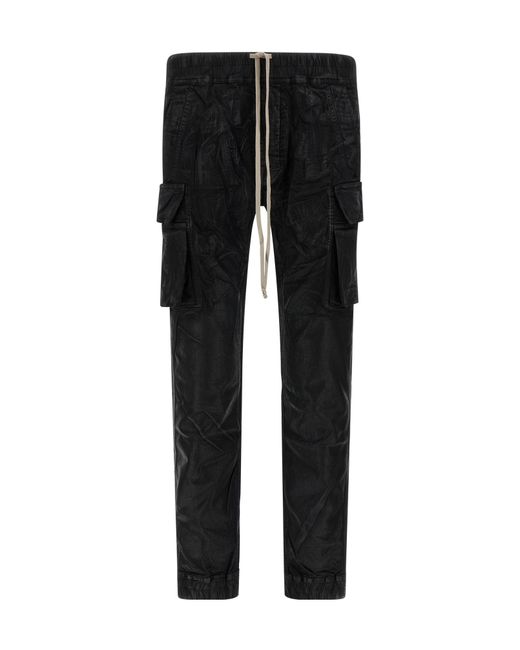 Rick Owens Black Mastodon Cut Pants for men