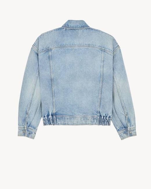 Saint Laurent Blue Relaxed Denim Jacket