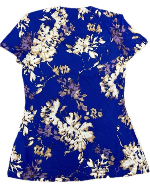 Max Mara Blue Patterned Top