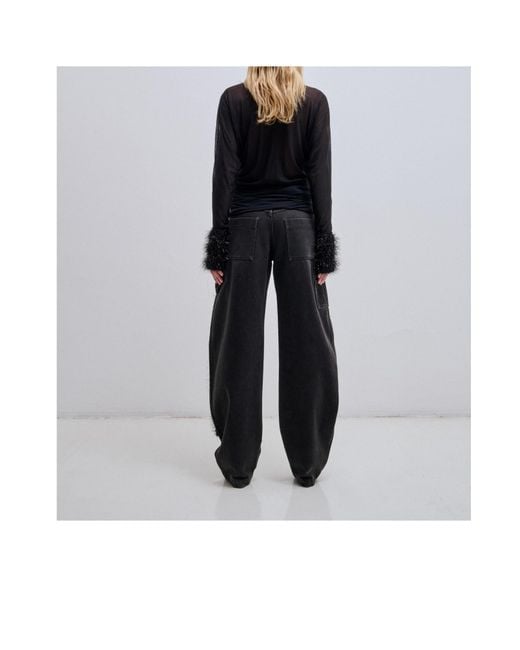 DARKPARK Black Audery Double-Knee Jeans