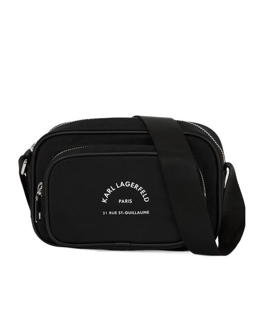 Karl Lagerfeld Black Rue St-Guillaume Shoulder Bag for men