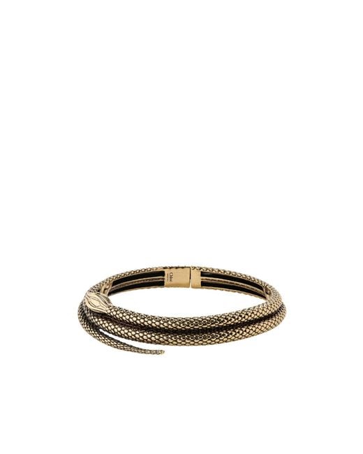 Chloé White Antique Snake-Shaped Bracelet