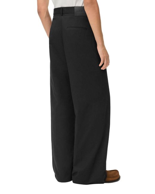 Loewe Gray Pleated Trousers for men