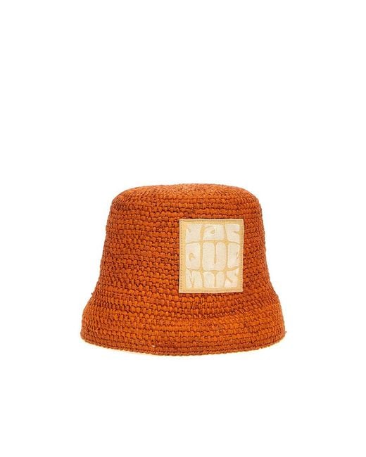 Jacquemus Orange Rafite Fisherman's Hat