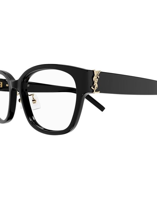 Saint Laurent White Eyewear Square-Frame Glasses