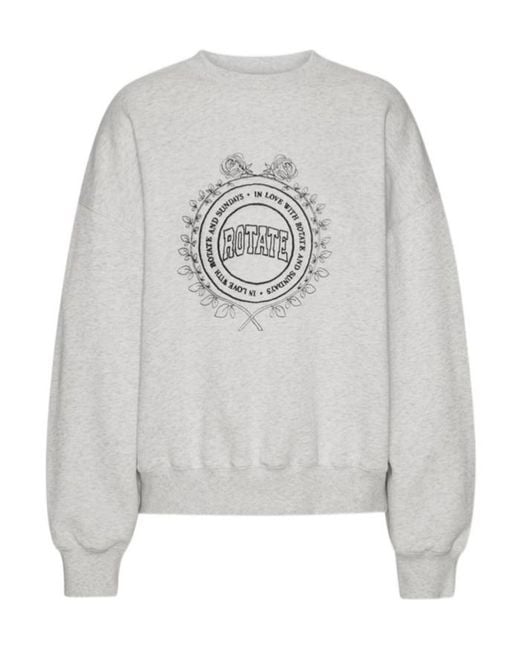 ROTATE BIRGER CHRISTENSEN Gray Sui Crewneck Ld61
