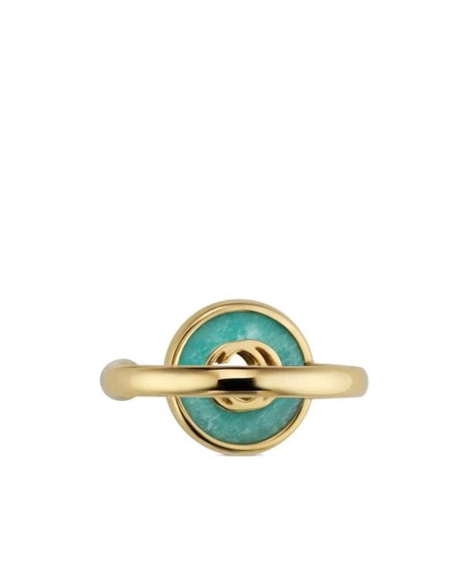 Gucci Green Interlocking 18K Ring