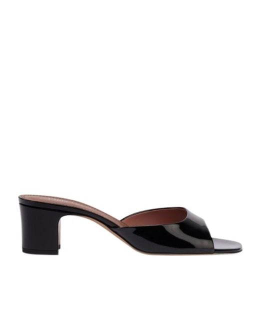 Paris Texas Black Lara Slip-On Mules