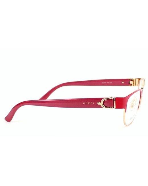 Gucci Pink Logo Details Flat Mirror