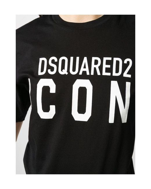 DSquared² Black Be Icon Renny T-Shirt