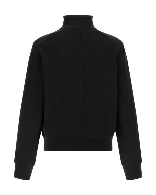 Entire studios Black High-Neck Buttoned Sweatshirt for men
