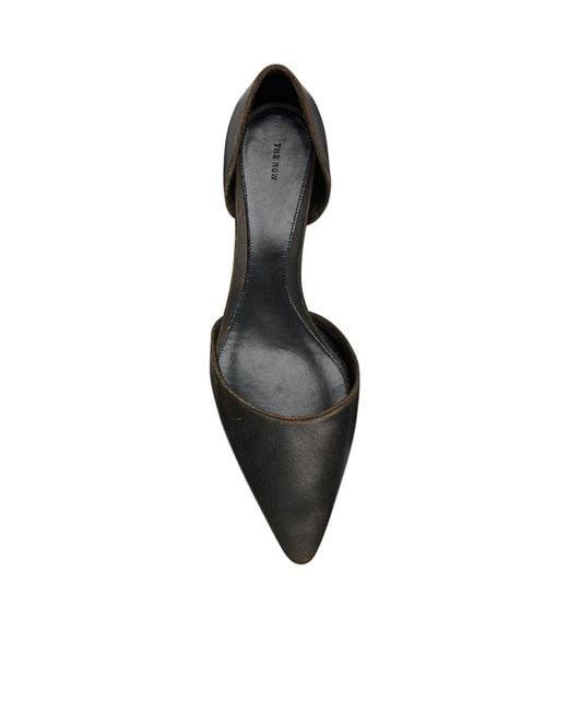 The Row Black Pointed-Toe High-Heeled Sandals